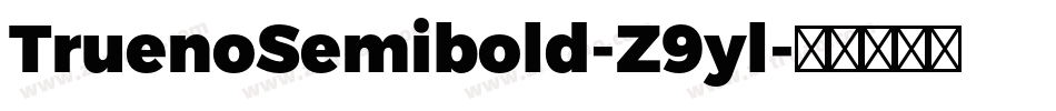 TruenoSemibold-Z9yl字体转换