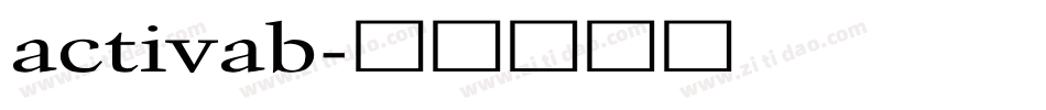 activab字体转换
