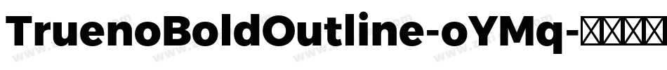 TruenoBoldOutline-oYMq字体转换