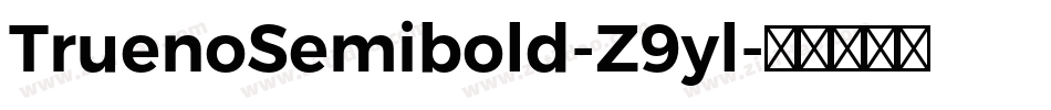 TruenoSemibold-Z9yl字体转换