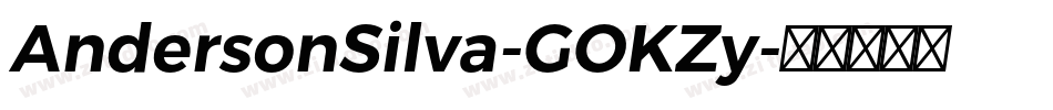 AndersonSilva-GOKZy字体转换