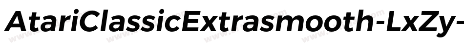 AtariClassicExtrasmooth-LxZy字体转换