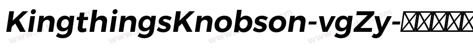 KingthingsKnobson-vgZy字体转换