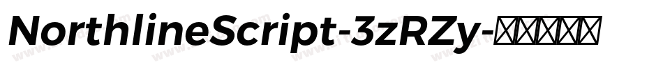 NorthlineScript-3zRZy字体转换