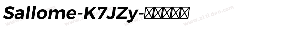 Sallome-K7JZy字体转换