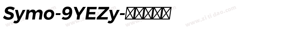Symo-9YEZy字体转换