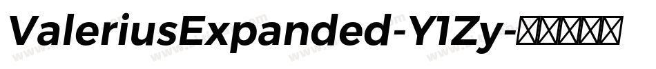ValeriusExpanded-Y1Zy字体转换