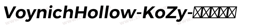 VoynichHollow-KoZy字体转换