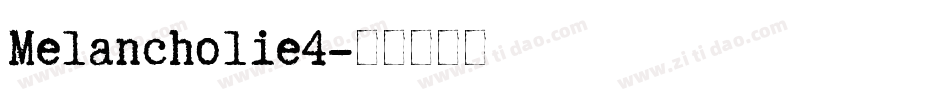 Melancholie4字体转换