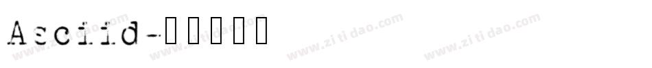 Asciid字体转换