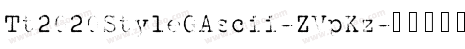 Tt2020StyleGAscii-ZVpKz字体转换
