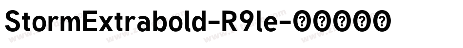 StormExtrabold-R9le字体转换