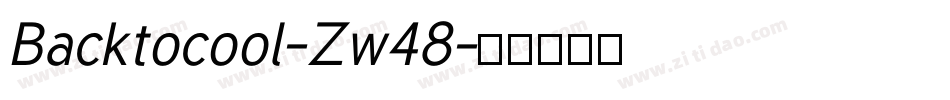 Backtocool-Zw48字体转换