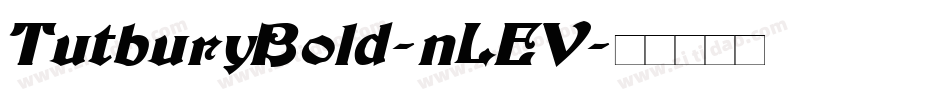 TutburyBold-nLEV字体转换