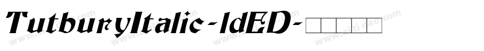 TutburyItalic-ldED字体转换