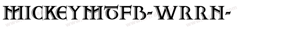 MickeyMTfb-wRRn字体转换