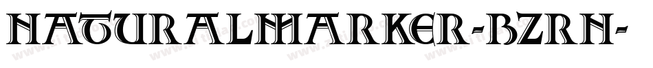 NaturalMarker-BZRn字体转换 NaturalMarker-BZRn字体转换