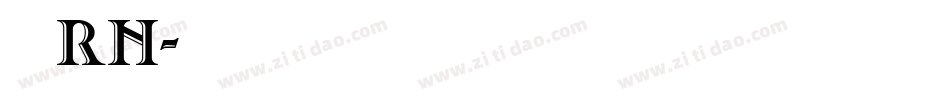 南构倩黑RN字体转换