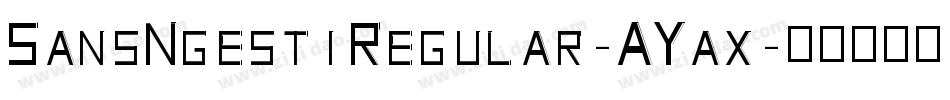 SansNgestiRegular-AYax字体转换