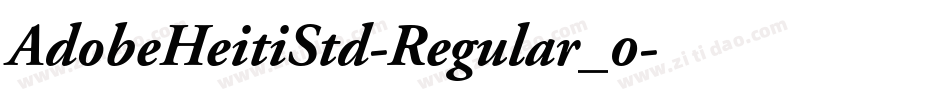 AdobeHeitiStd-Regular_0字体转换