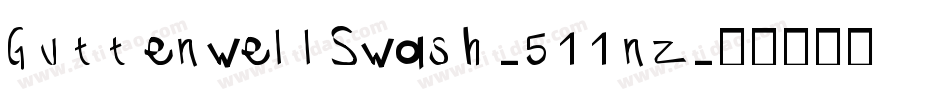 GuttenwellSwash-511nz字体转换