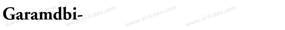 Garamdbi字体转换