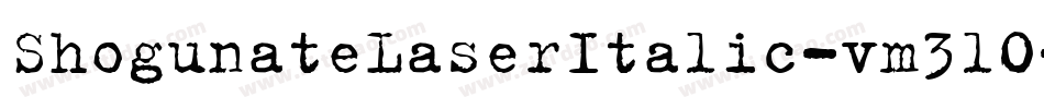 ShogunateLaserItalic-vm3lO字体转换