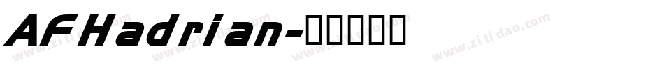 AFHadrian字体转换