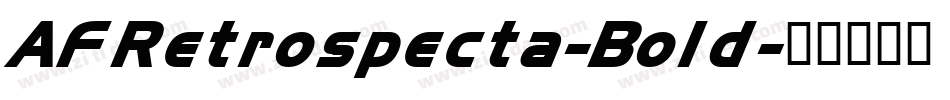 AFRetrospecta-Bold字体转换