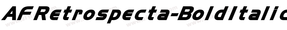 AFRetrospecta-BoldItalic字体转换