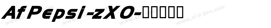 AfPepsi-zX0字体转换