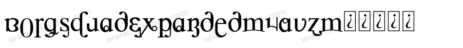 BorgsquadExpanded-5AVz字体转换