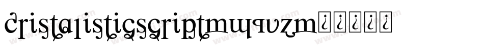 Cristalisticscript-W1Vz字体转换