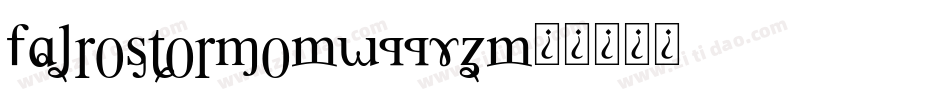 Fajrostormo-w11vZ字体转换