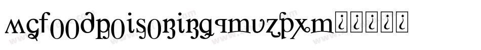 Mcfoodpoisoning1-VzPx字体转换