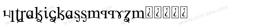 UltraKickass-11vZ字体转换