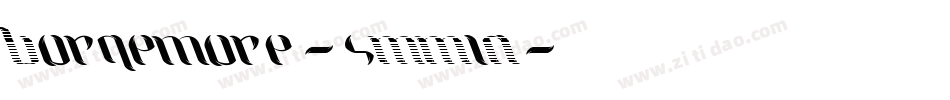 Borgemore-8MM1A字体转换