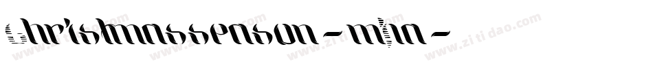 Christmasseason-mJ1a字体转换