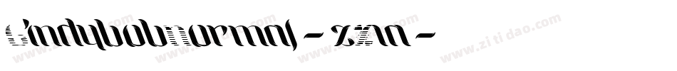 CindybobNormal-zX1a字体转换