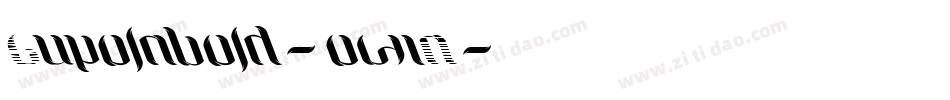 Cupolabold-ow1A字体转换