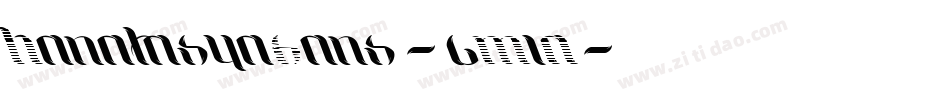 HanatasyaSans-6M1A字体转换