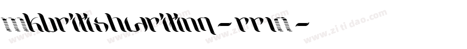 Mkbritishwriting-rr1A字体转换 Mkbritishwriting-rr1A字体转换