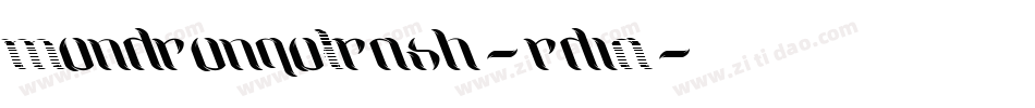 MondrongoTrash-rd1A字体转换