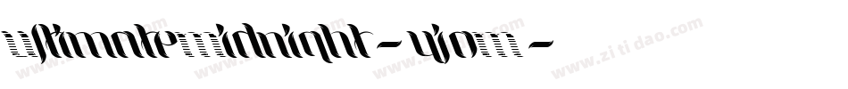 UltimateMidnight-yj0M字体转换