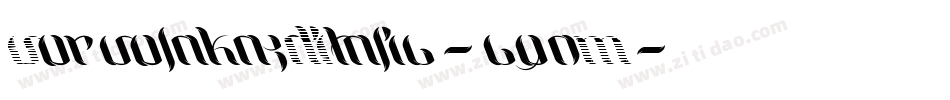 Vorvolaka3DItalic-6q0M字体转换