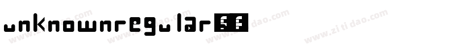 unknownregular字体字体转换