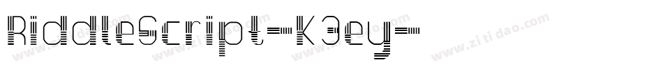 RiddleScript-K3ey字体转换