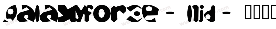 GalaxyForce-l1jd字体转换