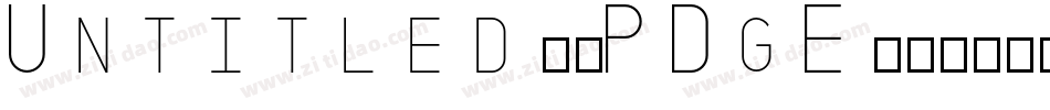 Untitled1-PDgE字体转换