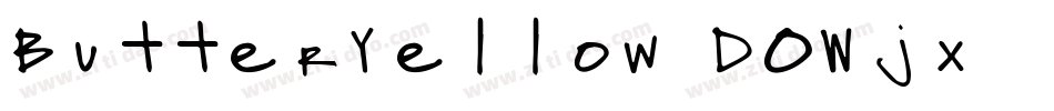 ButterYellow-DOWjx字体转换